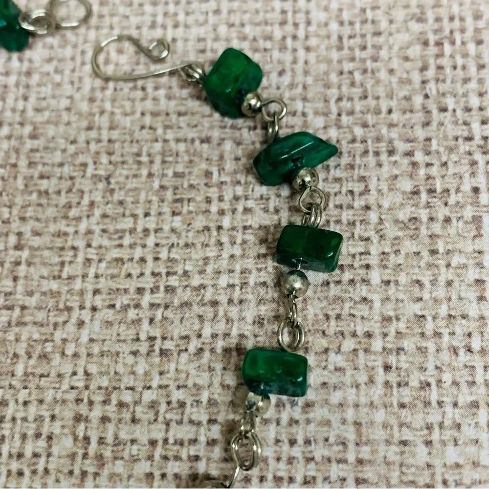 Silver Wire Wrapped Aventurine Bracelet‎